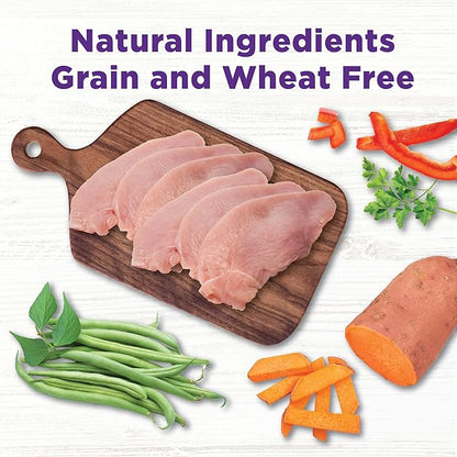 Wellness Bowl Boosters Hearty Topper Wet Dog Food for Small, Medium, and Large Breeds, Grain Free, Natural, Turkey and Sweet Potatoes Recipe, 5.5 oz, Pack of 12