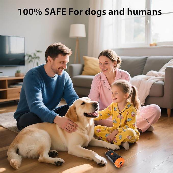 Ultrasonic Dog Bark Deterrent Devices - Rechargeable Anti-Barking Devices, 33-40FT Range Bark Control,Human Portable Dog Training & Behavior Aids