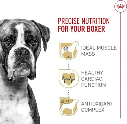 Royal Canin Breed Health Nutrition Boxer Adult Dry Dog Food, 30 lb Bag