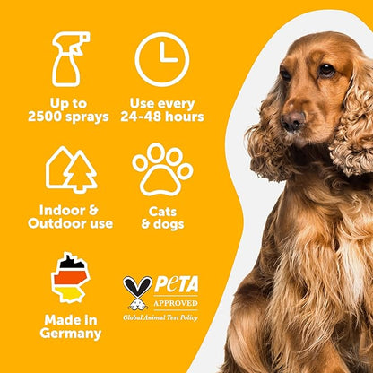 Potty Training Spray for Dogs Cats -17oz- Non-Staining, Indoor & Outdoor - Trains Pets Where Not to Pee - No Marking Training Spray - Safe for Fabrics, Furniture & Floors - Made in Germany