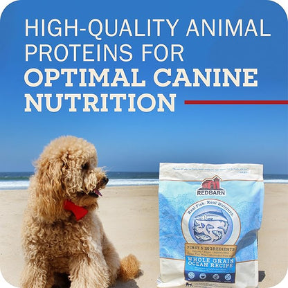 Redbarn Grain-Free Puppy Dry Dog Food Kibble - Beef & Lamb Recipe - Made in USA No Chicken Recipe with Functional Ingredients to Support Healthy Heart, Skin, Coat, Immunity & Digestion - 22lb