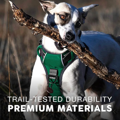 Embark Adventure Medium Dog Harness – No-Pull, Reflective Trim, Military-Grade Nylon, Front Clip with Gel-Lined Handle