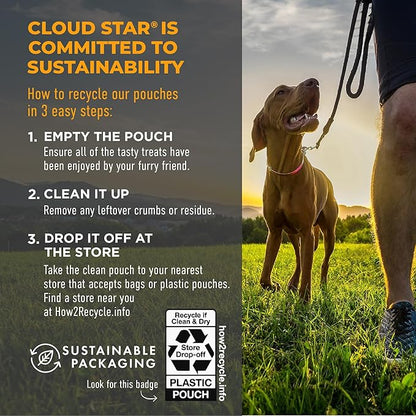 Cloud Star Tricky Trainers Soft & Chewy Dog Treats, Cheddar, 5 oz. Pouch