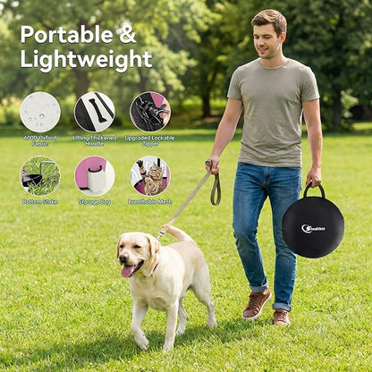 Dog Playpen,Cat Pet Puppy Pen,Portable Playpens for Dogs Indoor Outdoor Travel Camping Use,Foldable Dog Kennel Tent Crate for Rabbit Small Animals with Carrying Case (Pink, Large)