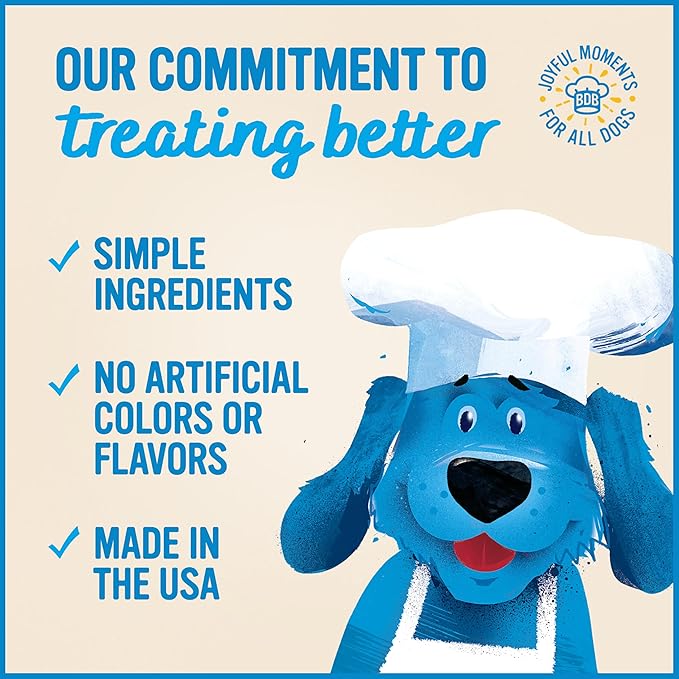 Blue Dog Bakery Natural Dog Treats, Doggie Paws, Peanut Butter Flavor, 16.2oz (1 Count)