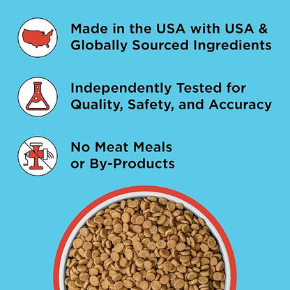BIXBI Liberty Grain-Free Dry Dog Food, Beef Recipe – Fresh Meat, High Protein, No Meat Meals – USA Made, 4 lbs