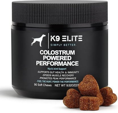 Dog Allergy Relief Chews for Itching Skin – Anti Itch, Gut Health & Immune Support with Colostrum & Omega 3 – Skin & Coat Supplement for Dogs