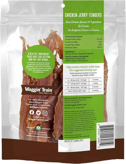 Waggin' Train Limited Ingredient, Grain Free Dog Treat, Chicken Jerky Tenders - 11 oz. Pouch