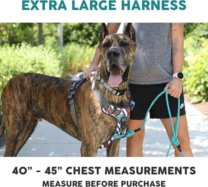 Embark Adventure XL Dog Harness for Extra Large Dogs – No Pull, Reflective Trim, Military Grade Nylon, 2 Leash Clips, Gel-Lined Handle, Soft Padded