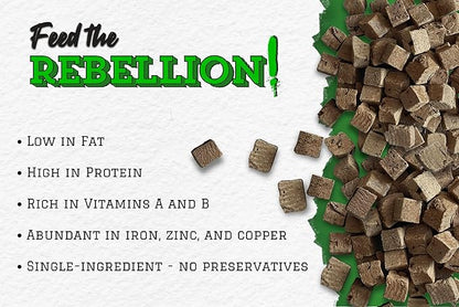 Freeze Dried Bison Liver for Dogs & Cats – Single Ingredient Dog Treats – USA Sourced & Made – High Protein, All Natural, Grain Free – Raw Freeze-Dried Training Treats (3oz)