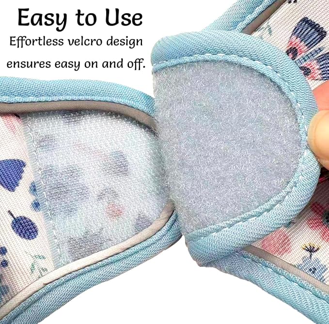 Mihqy Step in Dog Harness and Leash Set, Reflective Adjustable No Pull Dog Harness for Extra-Small/Small Dogs Puppy and Cats, Soft Padded Mesh Vest Harnesses for Girl and Boy Pets(Cute Insect,XXS)
