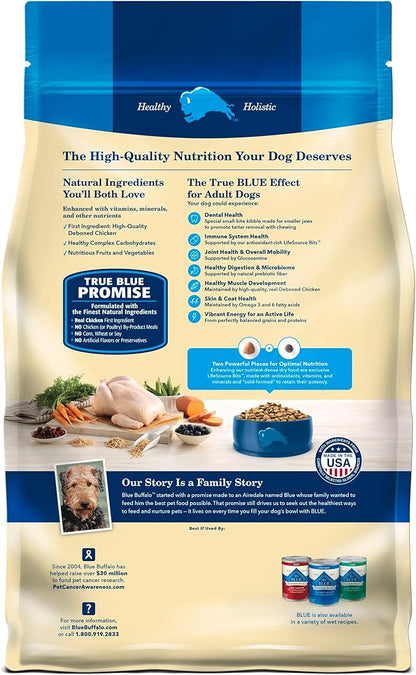 Blue Buffalo Life Protection Formula Adult Small Bite Dry Dog Food, Helps Build and Maintain Strong Muscles, Made with Natural Ingredients, Chicken & Brown Rice Recipe, 30-lb. Bag