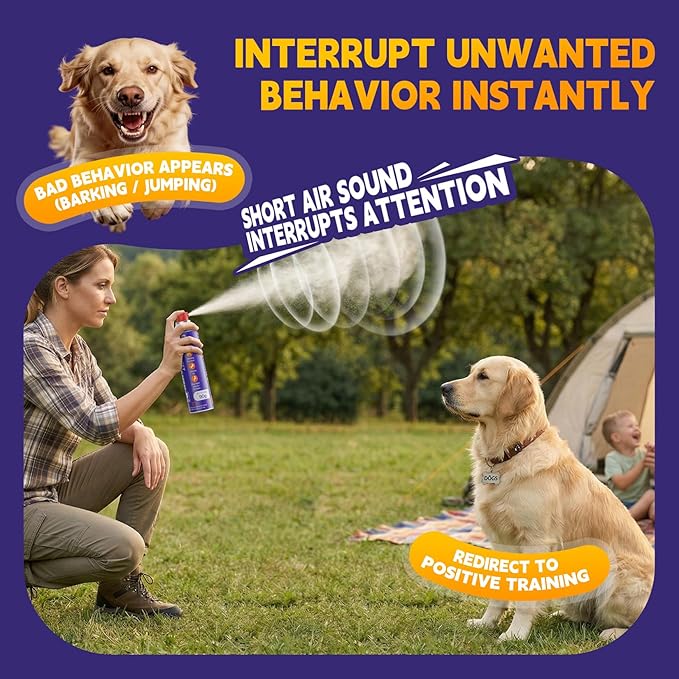 AIMSEIZE Dog Training Spray with Citronella: 90ml Humane Dog Corrector Spray for Barking, Jumping & Chewing, Dog Behavior Correction Spray for Medium & Large Dogs