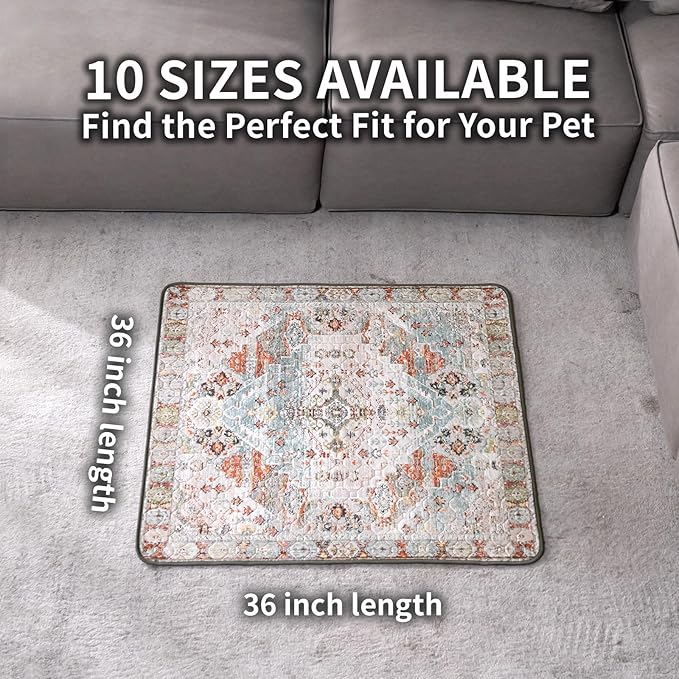 Washable Pee Pads for Dogs, Reusable Puppy Potty Training Pads, Ultra-Absorbent Thick Waterproof Leak-Proof Non-Slip Pads & Mat for Crate, Playpen, Floor, Whelping & Housebreaking , 2 Pack 24"x36"