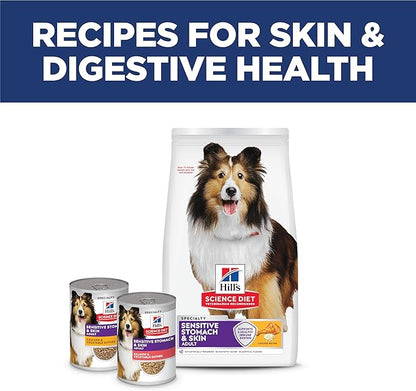 Hill's Science Diet Adult Sensitive Stomach & Skin Dry Dog Food, Chicken, 15.5 lb. Bag
