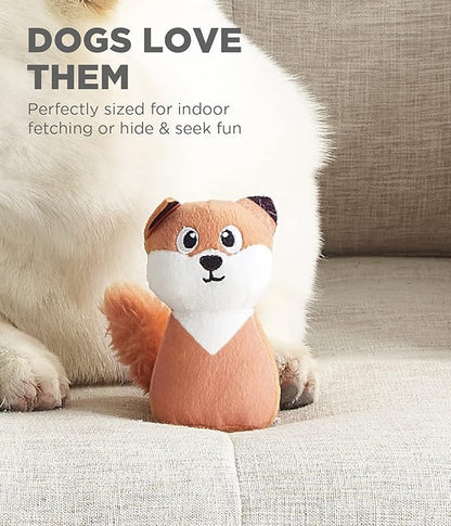 Outward Hound Squeakin' Fox Hide A Puzzle Plush Replacement Dog Toys - 3 Pack