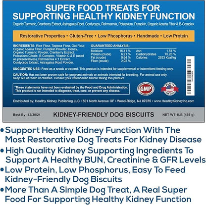 Kidney Restore Bacon Flavor Dog Treats: Low Protein Treats for Dogs, Kidney Function for Dogs, Renal Friendly Low Protein