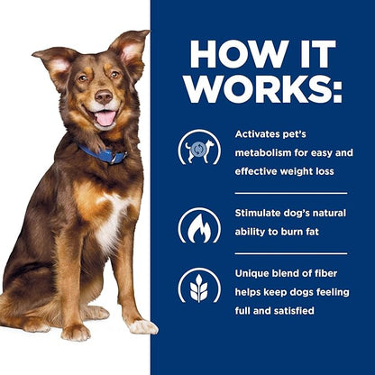 Hill's Prescription Diet Metabolic Weight Management Dry Dog Food, Chicken, 27.5 lb. Bag