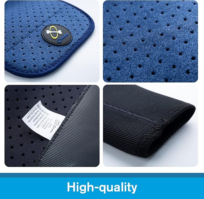 Coodeo Dog Recovery Sleeves, Cone Collar Alternative, Abrasion Resistant Dog Recovery Suit, Washable 2.5mm Thick and Waterproof, Pet Wounds Prevent Licking, Biting (Blue, XL)