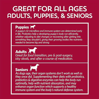 Pumpkin for Dogs with Probiotics, 7-Day Serving for Diet Changes & Upset Stomach, Smooth Move Probiotics for Dogs for Digestive Gut Health