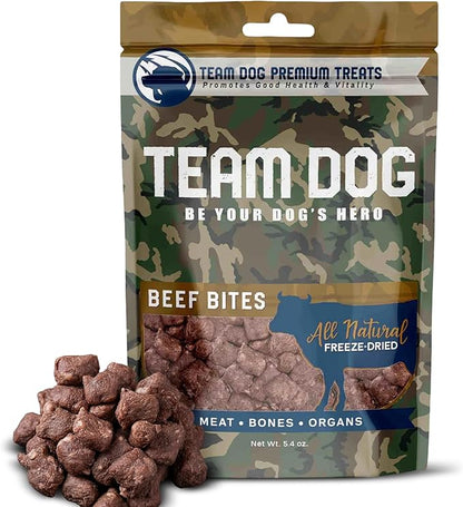 Team Dog Beef Heart, Lung & Liver Dog Treats, 5.4 Oz, Gluten-Free, Grain-Free Training Treats