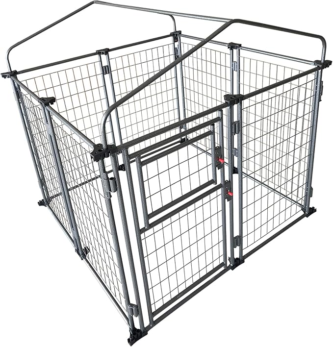 TWO by TWO Haven Expandable Kennel, Black, Medium