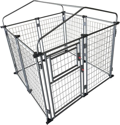 TWO by TWO Haven Expandable Kennel, Black, Medium