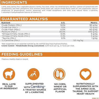 Nutri Source TU80021 14 oz Soft & Tender Lamb Treats for Dogs