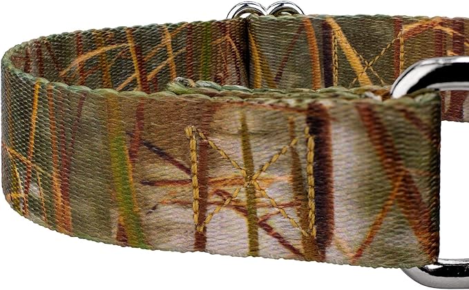 Country Brook Petz - Waterfowl Camo Martingale Dog Collar and Leash - Camouflage Collection Featuring Rugged Designs (1/2 Inch, Extra Small)
