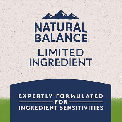 Natural Balance Limited Ingredient Adult Dry Dog Food with Vegan Plant Based Protein and Healthy Grains, Vegetarian Recipe, 12 Pound (Pack of 1)