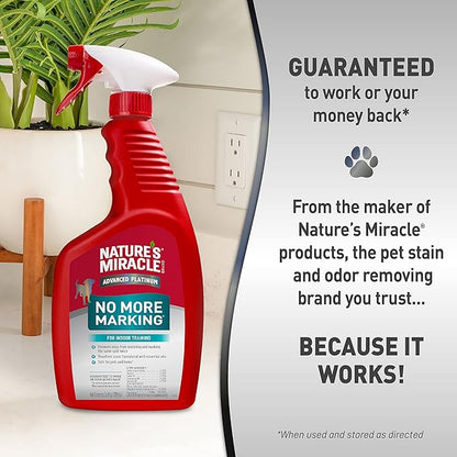 Nature's Miracle Advanced Platinum No More Marking, 24 Ounces, Helps Discourage Repetitive Pet Marking