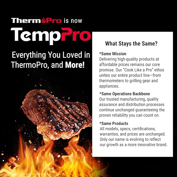 TempPro TP450 2 Laser Temperature Gun for Cooking, 16:1 D:S Ratio Infrared Thermometer Gun for Pizza Oven, Laser Thermometer Gun with Adjustable Emissivity Temp Gun -58 to 1022℉(Previously ThermoPro)