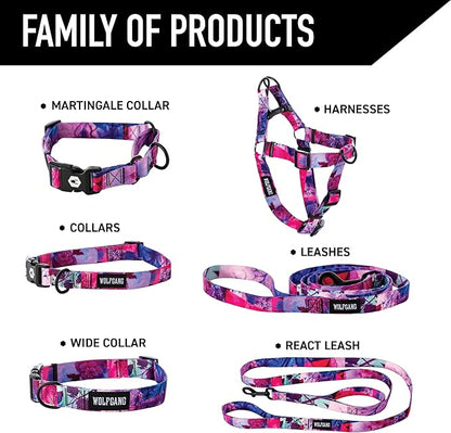 Wolfgang Heavy Duty Dog Leash, Pull-Tested to Over 800 lbs for Walking & Training, Daydream Print, Small