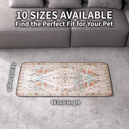 Washable Pee Pads for Dogs, Reusable Puppy Potty Training Pads, Ultra-Absorbent Thick Waterproof Leak-Proof Non-Slip Pads & Mat for Crate, Playpen, Floor, Whelping & Housebreaking , 2 Pack 24"x48"