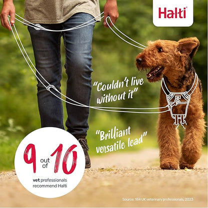 Halti Training Leash - Multifunctional Double-Ended Dog Leash, Ideal for Anti-Pulling Dog Training. Lightweight & Durable. Suitable for Small to Medium Dogs & Puppies (Size Small, Cobalt Blue, 2m)