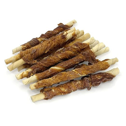 Pet 'n Shape Duck 'n Hide Twists - Duck Wrapped Rawhide Natural Dog Treats, Small, 1 Pound (Pack of 1)