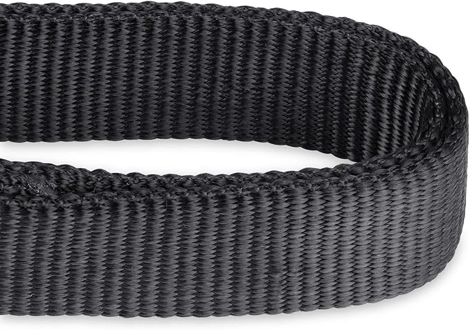 Hyhug Martingale Dog Collar Medium Black |Escape - Proof Heavy Duty Nylon Durable No Slip, Ideal for Training & Daily Walks