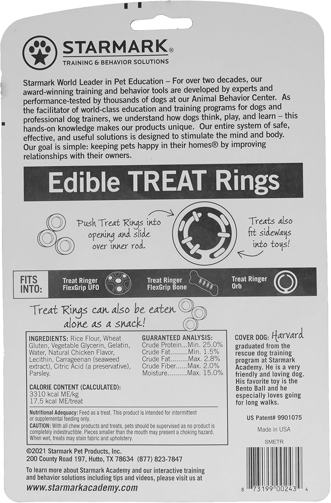 Starmark Edible Rings Dog Treats, 16 count