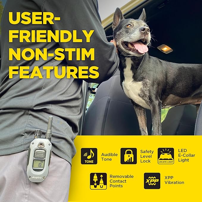Dogtra 280X 2-Dogs E-Collar with Remote [New Edition] 10 lbs+, 1/2 Mile Range, LED Light, 100 Levels of Control for Stubborn Dogs, Waterproof, Boost for Quick Recall, Vibration, Safety Lock & Tone
