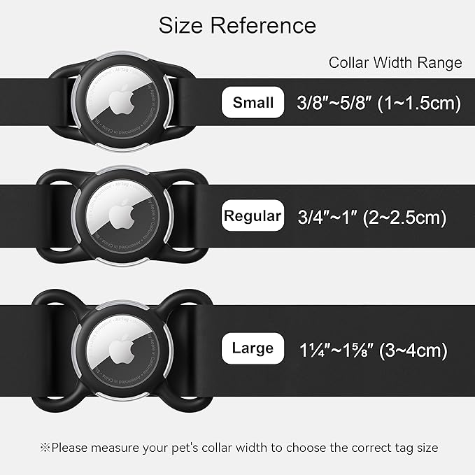 Waterproof Airtag Holder for Dog Collar, Soft Full-Body Protective Airtag Holder for Dog & Cat Collars, Ultra-Durable, Easy Installation, Lightweight Clear Airtag Case (Pink, Large)