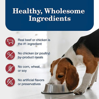 Blue Buffalo Homestyle Recipe Adult Wet Dog Food, Made with Natural Ingredients, Chicken and Beef Dinner Variety Pack, 12.5-oz Cans (6 Count, 3 of Each)