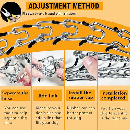 Anti-Tangling Collar, Quick Release Buckle Dog Collar, Adjustable Collar for Small, Medium & Large