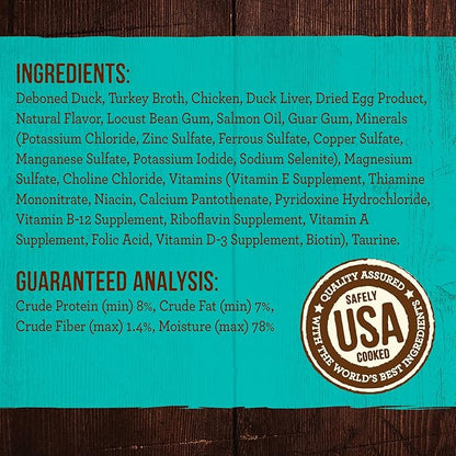 Merrick Grain Free Canned Dog Food, Real Duck Dinner Recipe With Added Vitamins and Minerals, 12.7 oz. Can