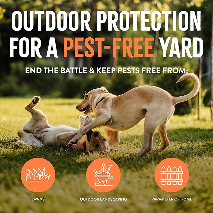 TropiClean Natural Maximum Strength Flea and Tick Spray for Yard, 32oz
