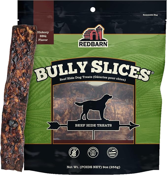 Redbarn Bully Slices BBQ Flavor Dog Treats, case of 12