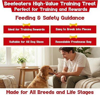 Beefeaters Chicken Jerky Strips for Dogs 9oz, 100% Real Chicken Breast, Oven-Baked, Grain-Free Dog Treats for Training & Rewards, High Protein, Low Fat, Resealable Bag, Allergy-Friendly