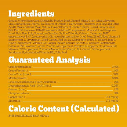 Pedigree Dry Puppy Food, Puppy Dry Food with Chicken, Rice, and Vegetable Flavor, 3.5 lb. Bag