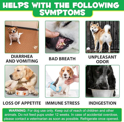 Probiotics for Dogs (Duck 30PCS), Probiotic Chews for Dogs with Digestive Enzymes, Dog Probiotics for Yeast, Itchy Skin, Anti Diarrhea, Gut Digestive Health, Allergy & Immune Support - for All Breeds