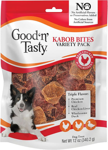 Good ‘n’ Tasty Kabob Bites, 12 oz, Treats For Dogs, Made with Real Chicken