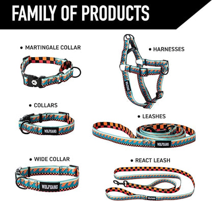 Wolfgang Heavy Duty Adjustable Dog Harness, Pull-Tested for Walking & Training, BuenaOnda Print, Medium